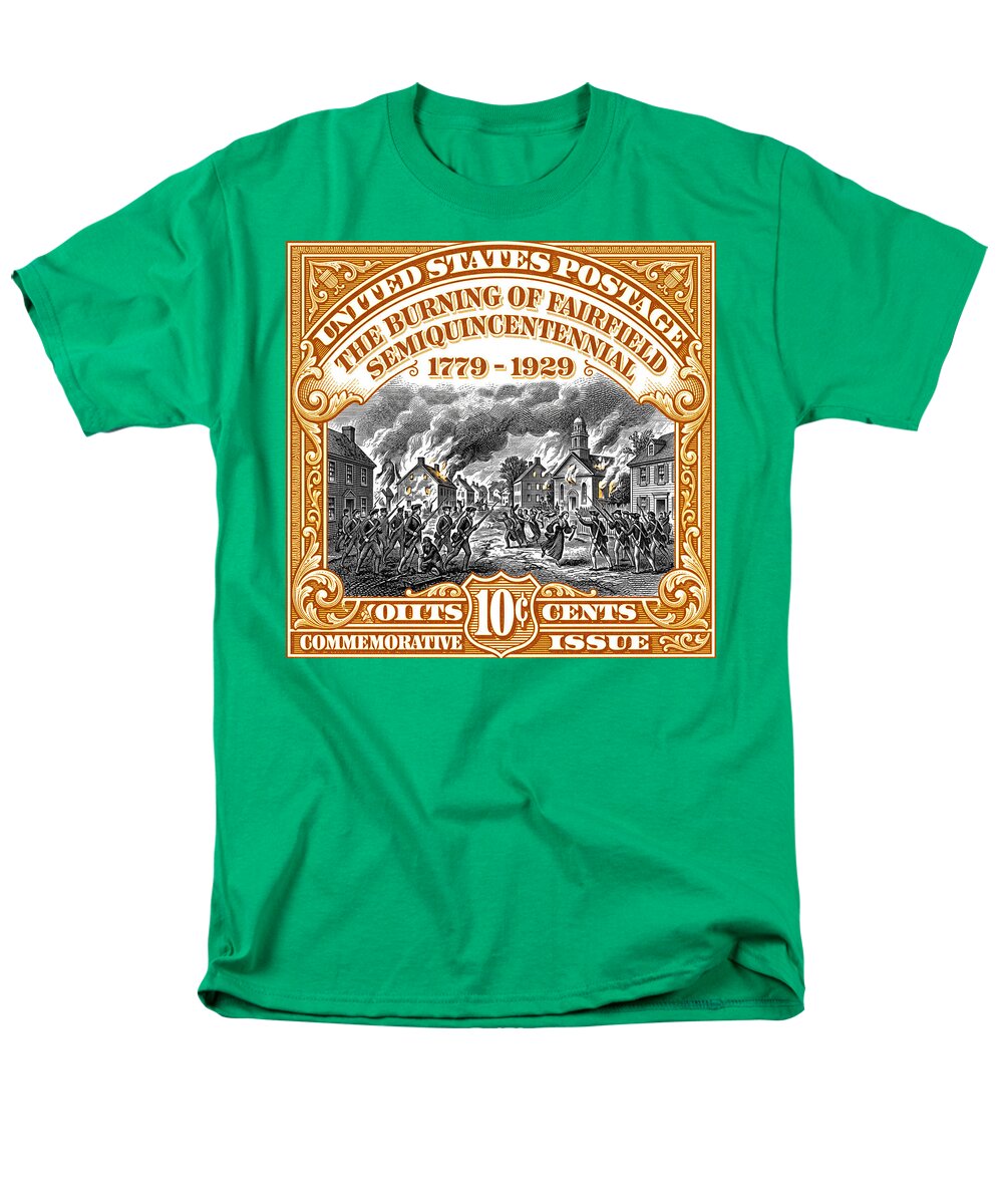 Burning of Fairfield 10c 2 - Men's T-Shirt  (Regular Fit)