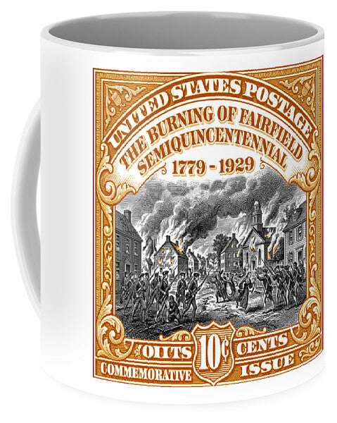 Burning of Fairfield 10c 2 - Mug