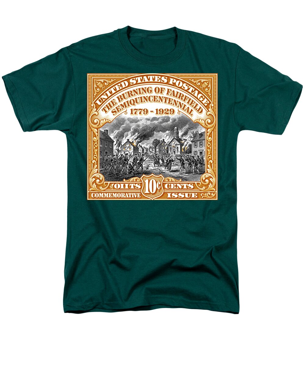 Burning of Fairfield 10c 2 - Men's T-Shirt  (Regular Fit)
