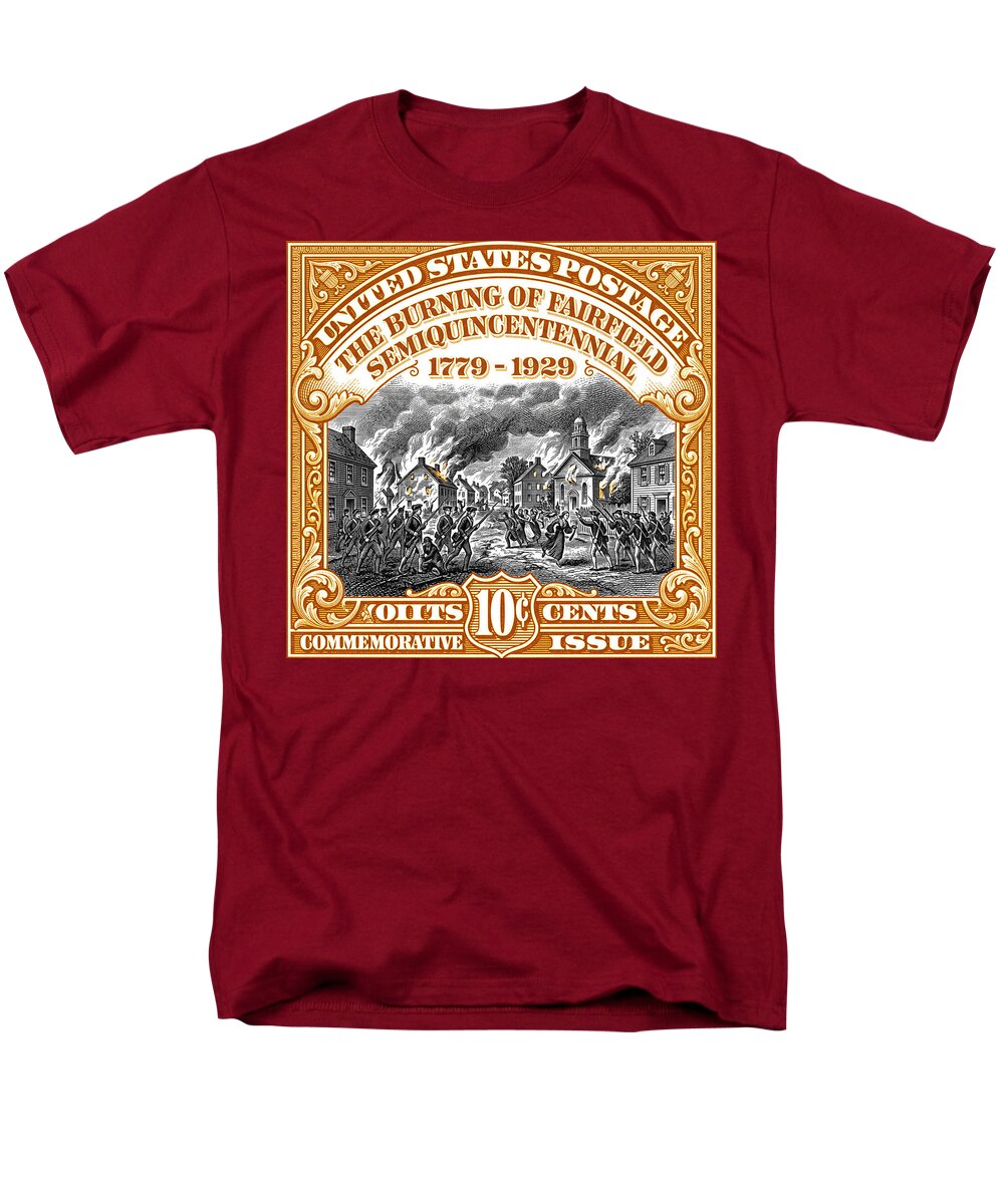 Burning of Fairfield 10c 2 - Men's T-Shirt  (Regular Fit)