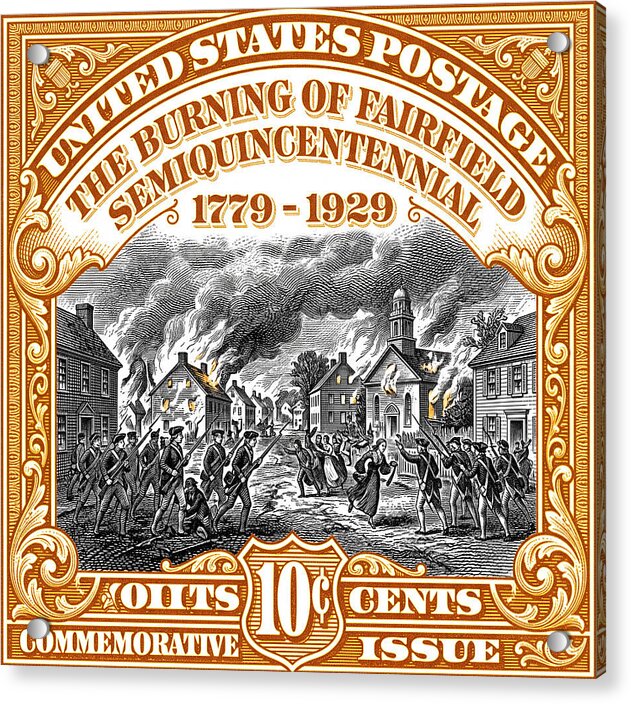 Burning of Fairfield 10c 2 - Acrylic Print