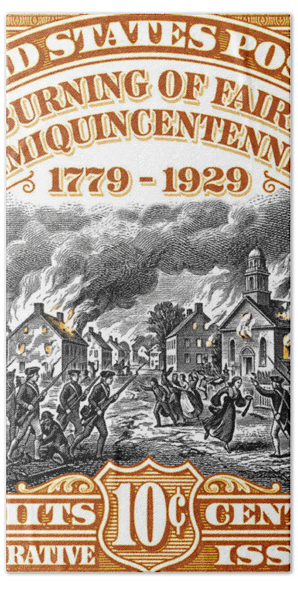 Burning of Fairfield 10c 2 - Beach Towel