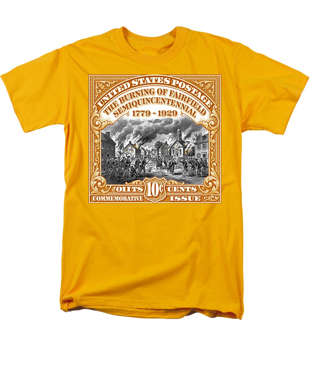 Burning of Fairfield 10c 2 - Men's T-Shirt  (Regular Fit)