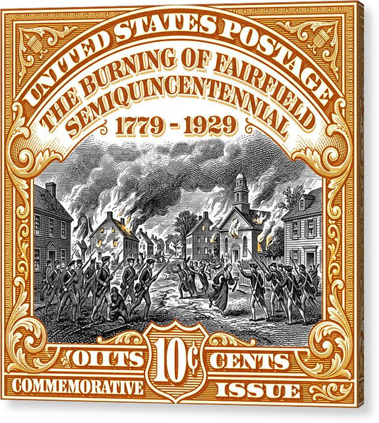 Burning of Fairfield 10c 2 - Acrylic Print