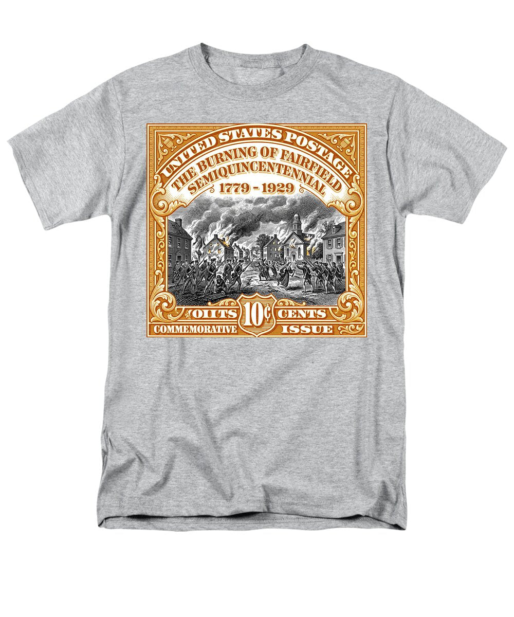 Burning of Fairfield 10c 2 - Men's T-Shirt  (Regular Fit)