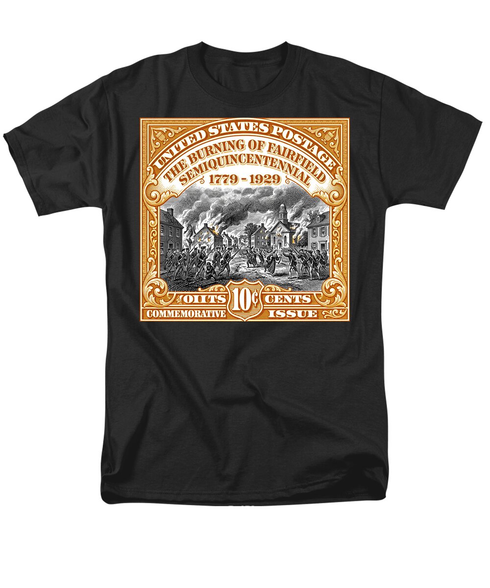 Burning of Fairfield 10c 2 - Men's T-Shirt  (Regular Fit)
