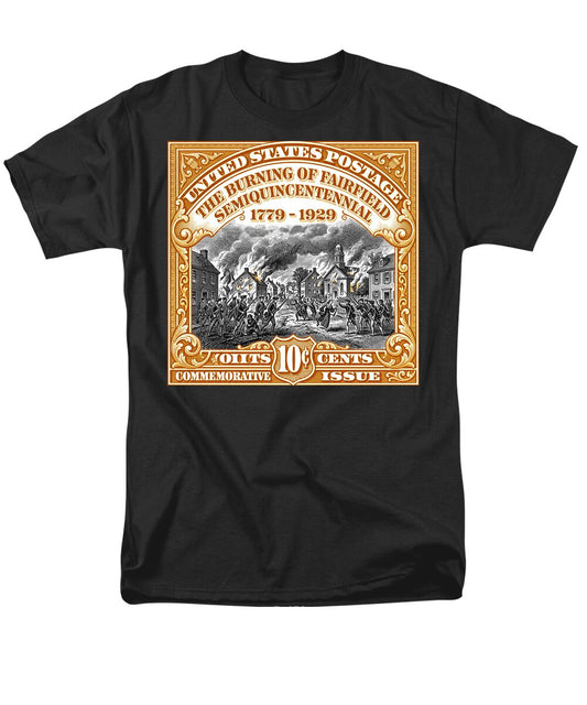 Burning of Fairfield 10c 2 - Men's T-Shirt  (Regular Fit)