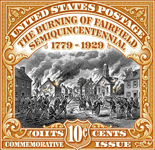 Burning of Fairfield 10c 2 - Art Print