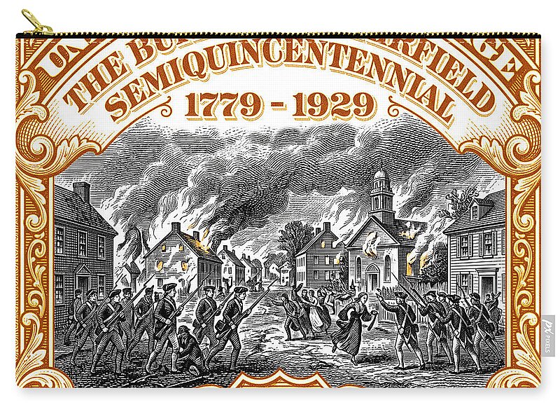 Burning of Fairfield 10c 2 - Zip Pouch