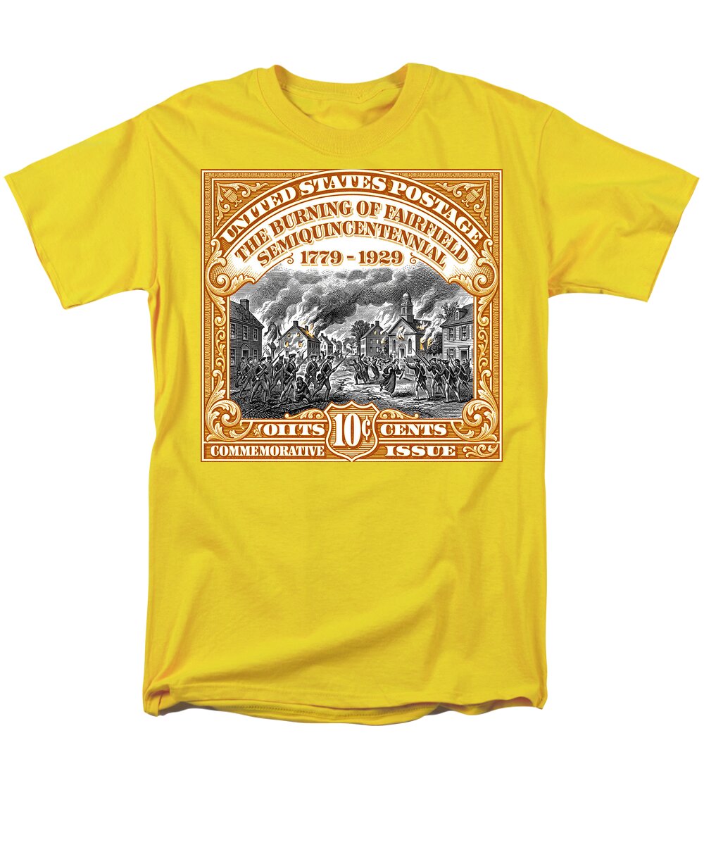 Burning of Fairfield 10c 2 - Men's T-Shirt  (Regular Fit)