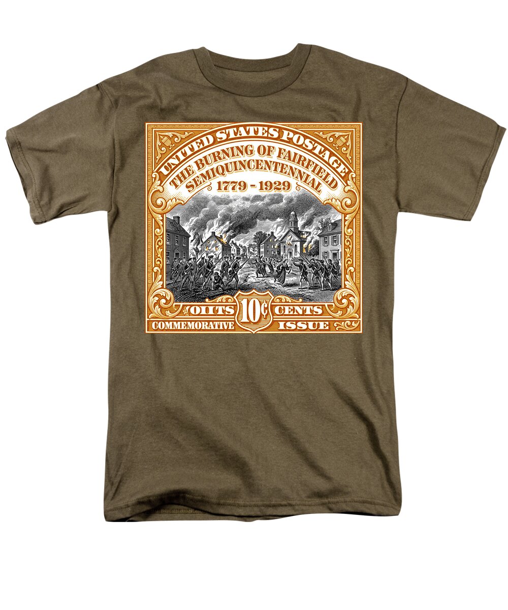 Burning of Fairfield 10c 2 - Men's T-Shirt  (Regular Fit)