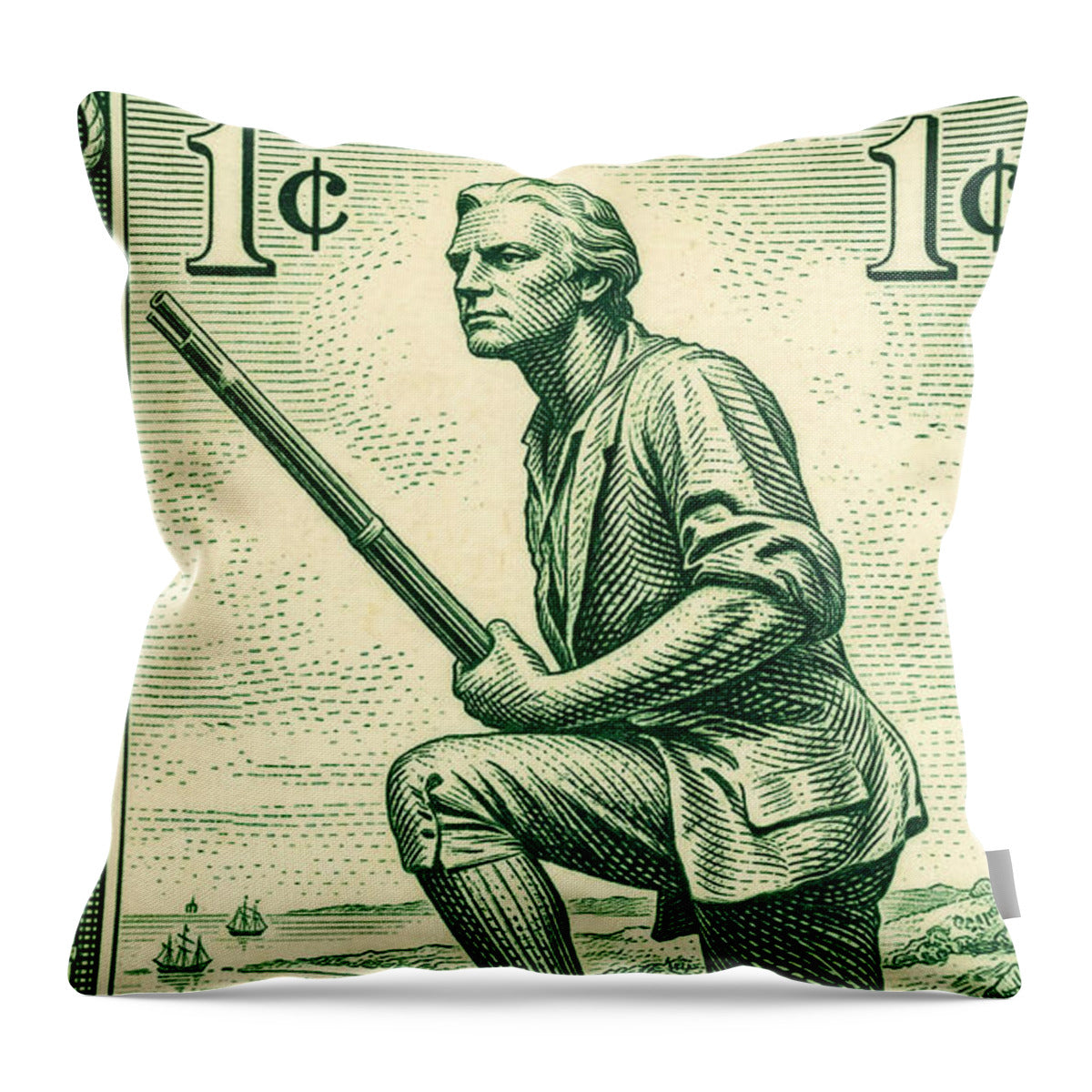The Gallant Seventeen 1c 2 - Throw Pillow