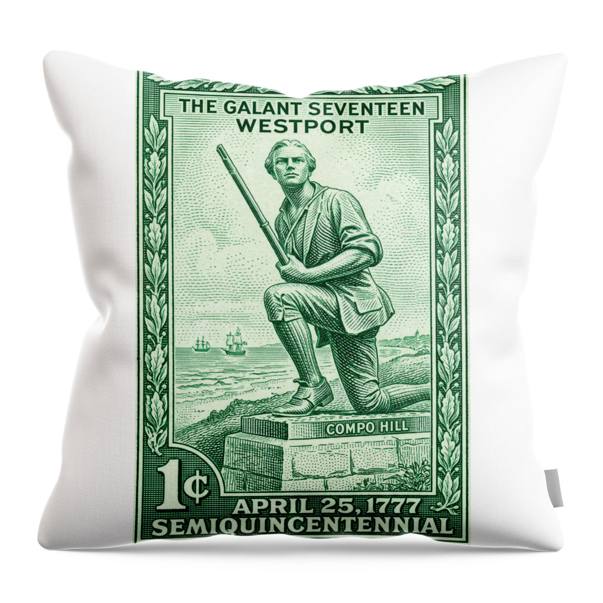 The Gallant Seventeen 1c 3 - Throw Pillow