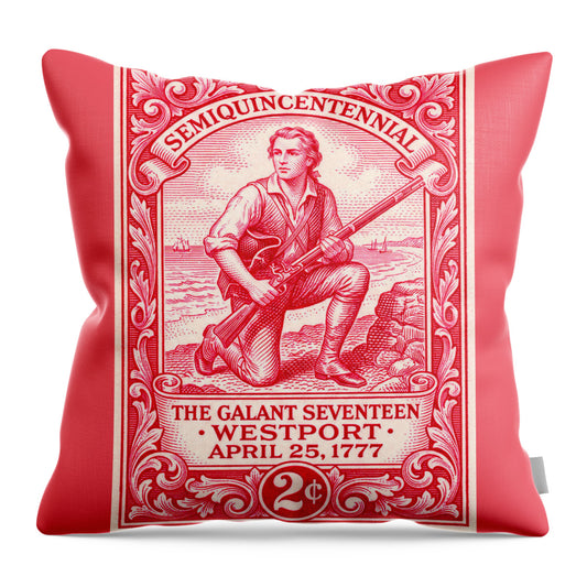 The Gallant Seventeen 2c - Throw Pillow