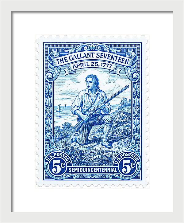 The Gallant Seventeen 5c - Framed Print