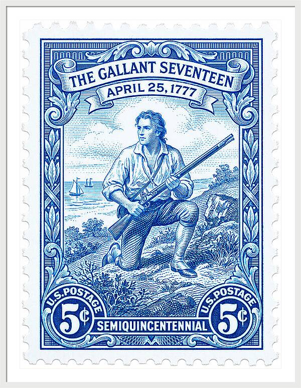 The Gallant Seventeen 5c - Framed Print