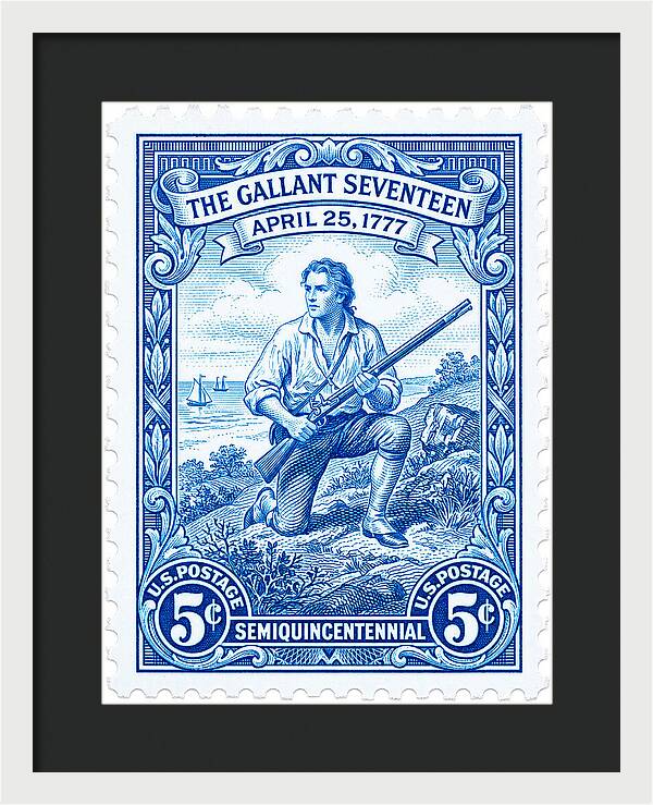 The Gallant Seventeen 5c - Framed Print