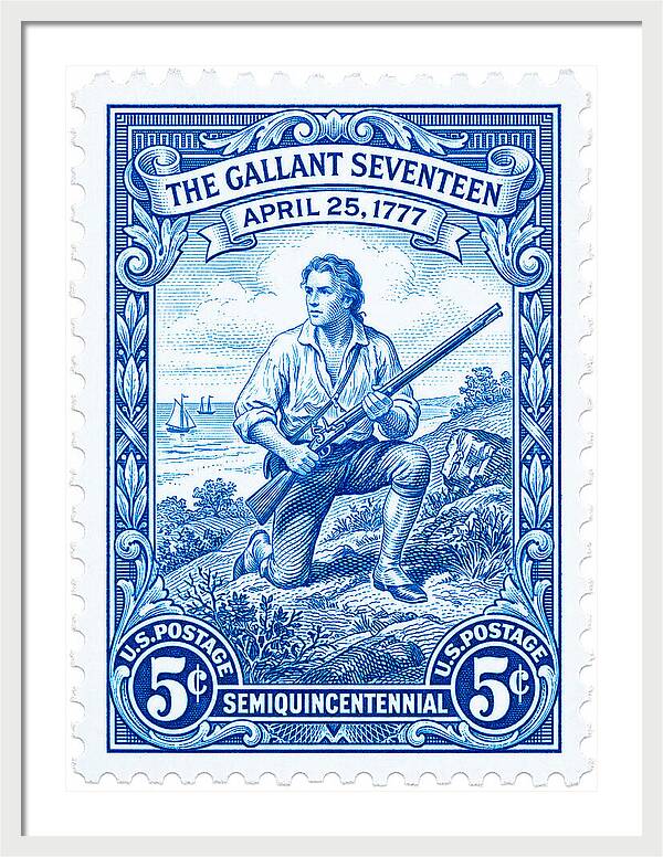The Gallant Seventeen 5c - Framed Print
