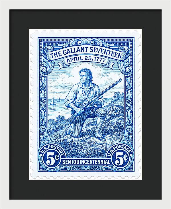 The Gallant Seventeen 5c - Framed Print
