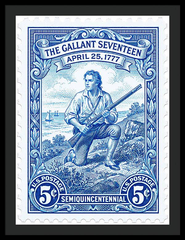 The Gallant Seventeen 5c - Framed Print
