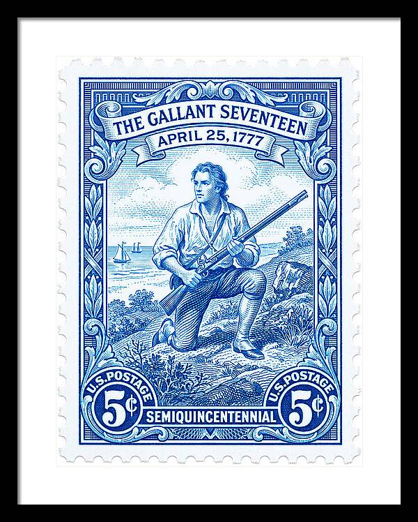 The Gallant Seventeen 5c - Framed Print