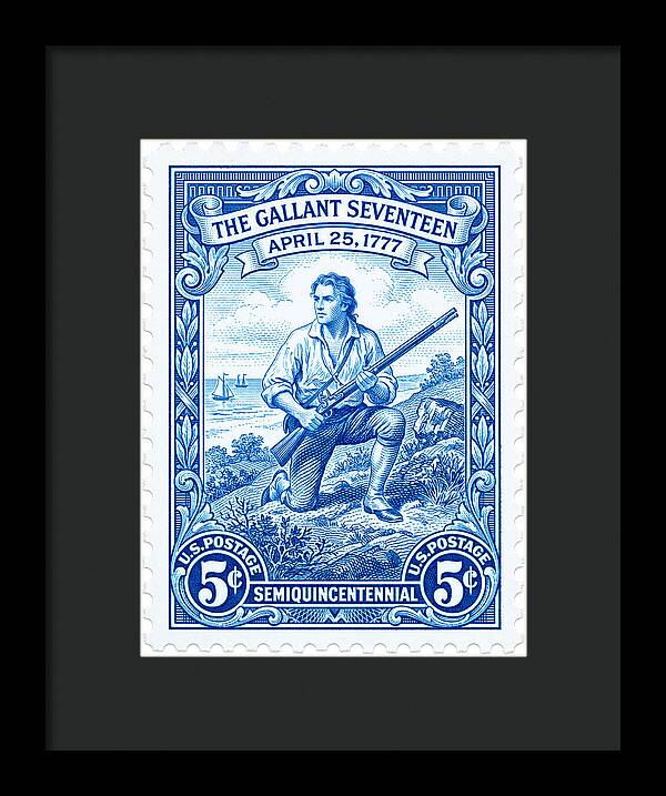 The Gallant Seventeen 5c - Framed Print