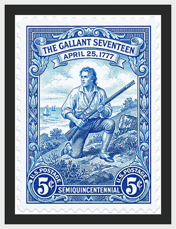 The Gallant Seventeen 5c - Framed Print