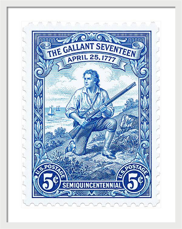 The Gallant Seventeen 5c - Framed Print