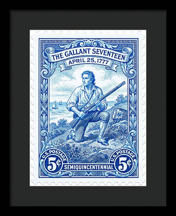 The Gallant Seventeen 5c - Framed Print