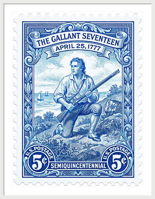 The Gallant Seventeen 5c - Framed Print