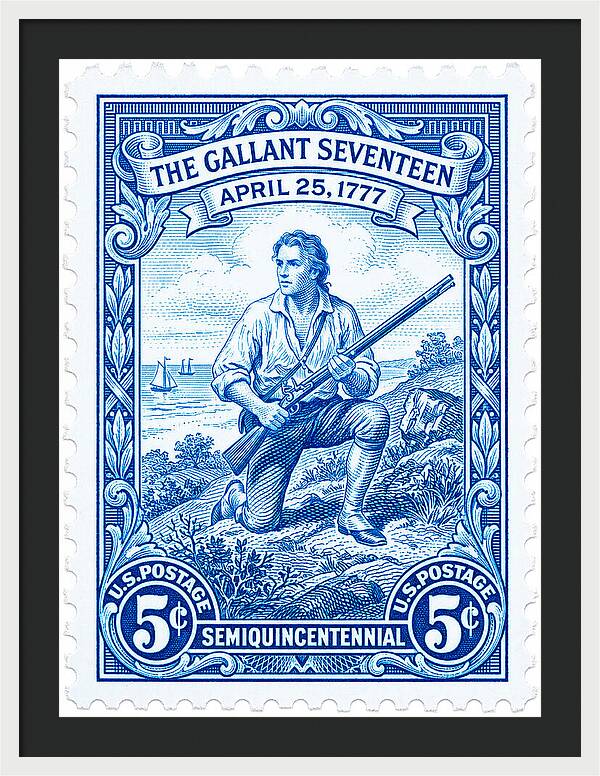 The Gallant Seventeen 5c - Framed Print