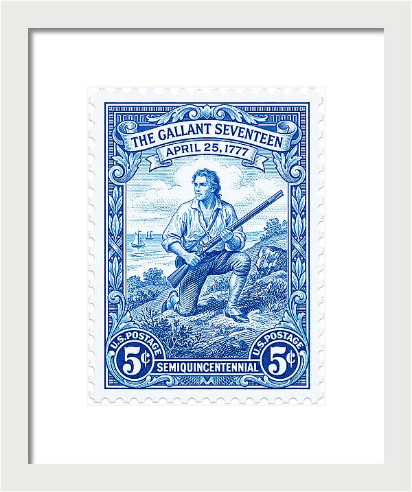 The Gallant Seventeen 5c - Framed Print