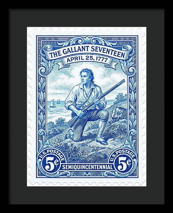 The Gallant Seventeen 5c - Framed Print