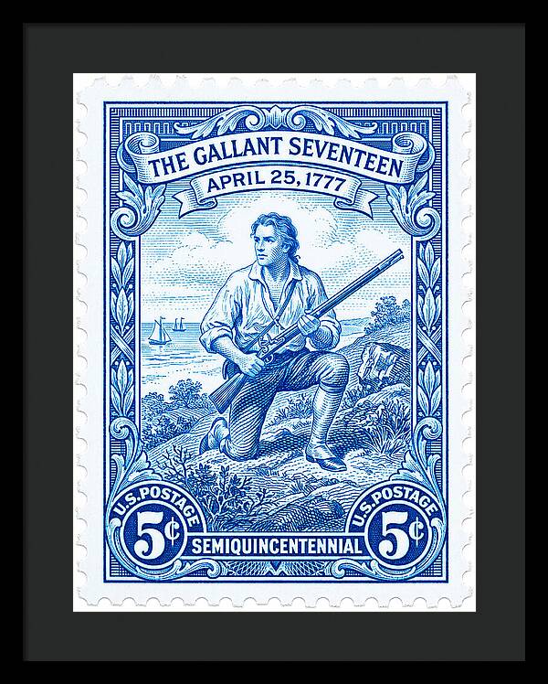The Gallant Seventeen 5c - Framed Print