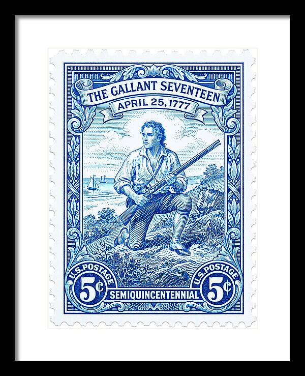 The Gallant Seventeen 5c - Framed Print