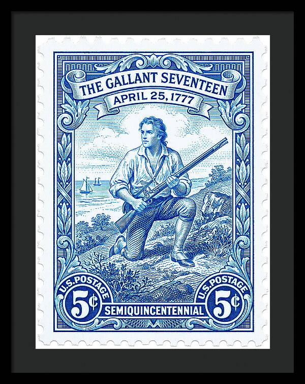 The Gallant Seventeen 5c - Framed Print