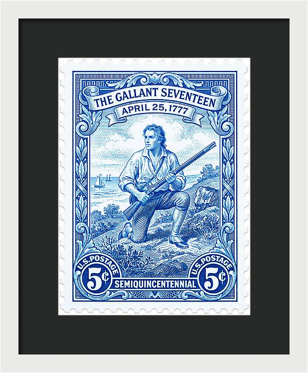 The Gallant Seventeen 5c - Framed Print
