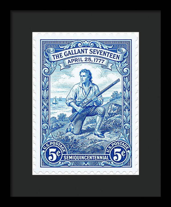 The Gallant Seventeen 5c - Framed Print