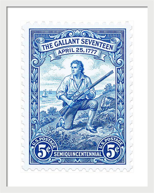 The Gallant Seventeen 5c - Framed Print