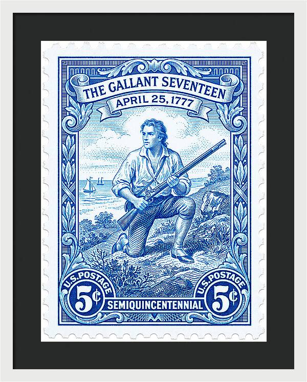The Gallant Seventeen 5c - Framed Print