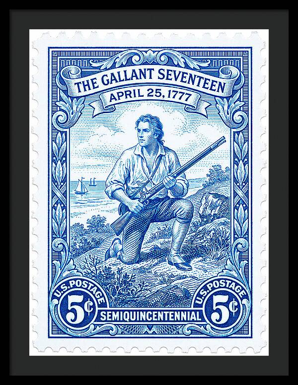 The Gallant Seventeen 5c - Framed Print