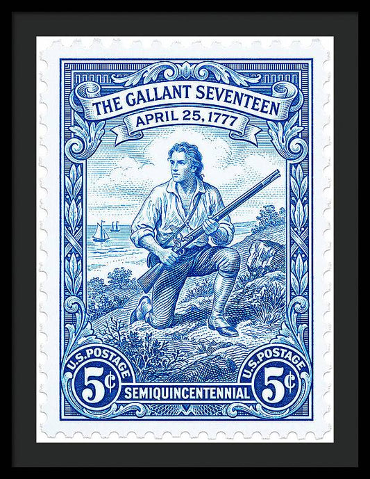 The Gallant Seventeen 5c - Framed Print