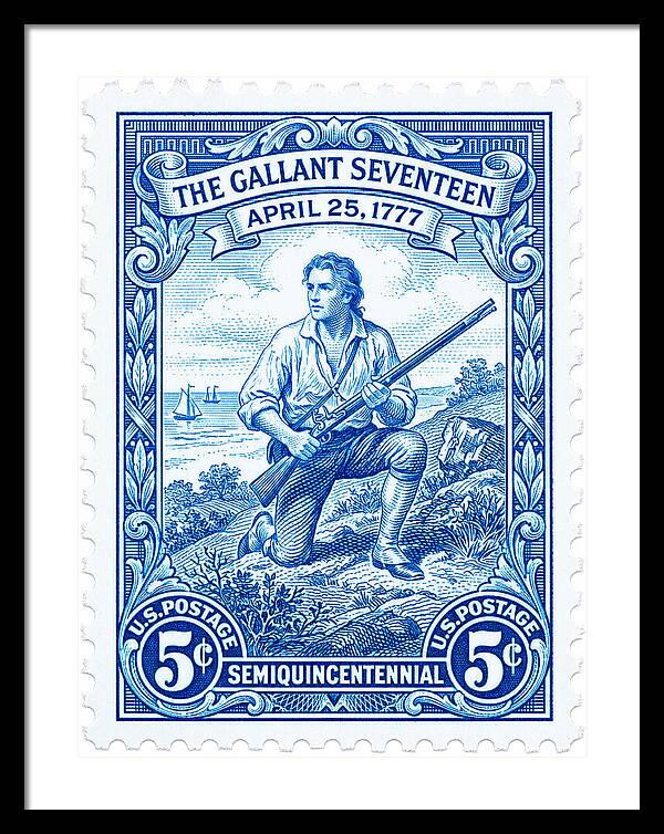 The Gallant Seventeen 5c - Framed Print