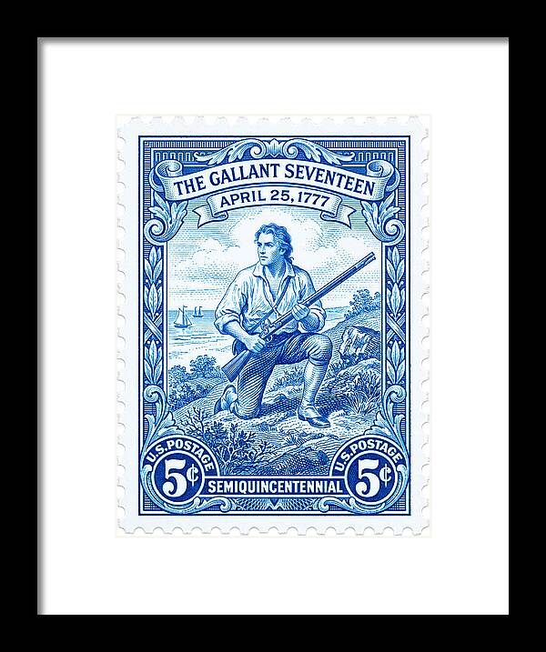 The Gallant Seventeen 5c - Framed Print
