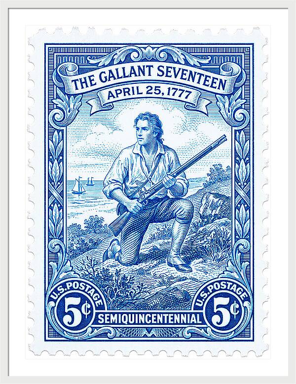 The Gallant Seventeen 5c - Framed Print