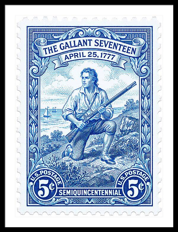 The Gallant Seventeen 5c - Framed Print