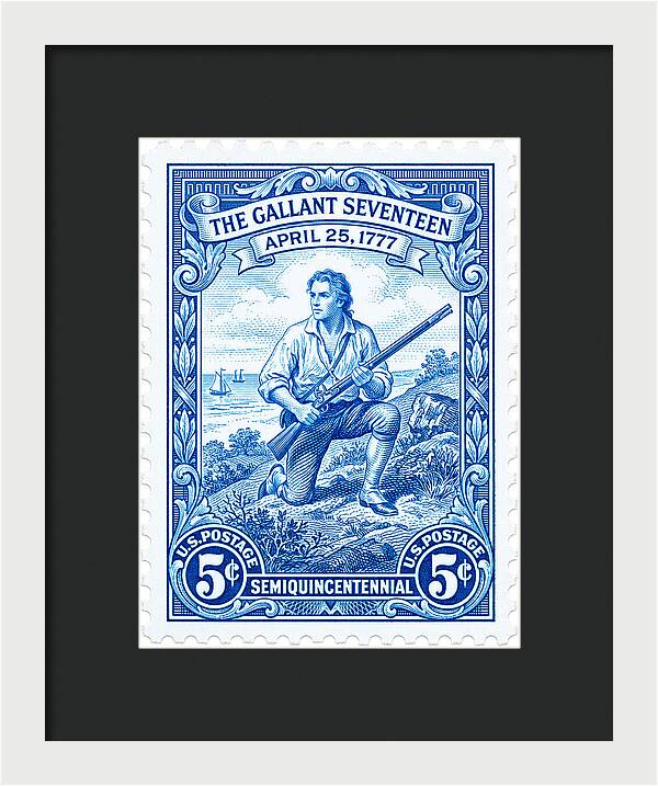 The Gallant Seventeen 5c - Framed Print