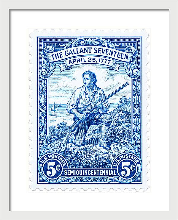 The Gallant Seventeen 5c - Framed Print