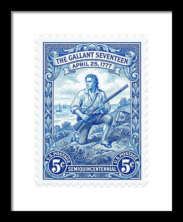 The Gallant Seventeen 5c - Framed Print