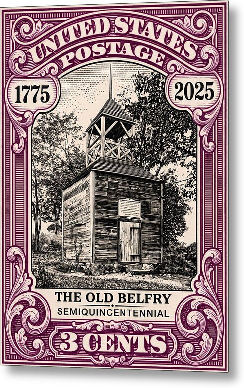 The Old Belfry 3c - Metal Print